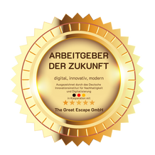 Arbeitgeber der Zukunft Siegel Auszeichnung Seal Insignia Logo Escape Frankfurt.png