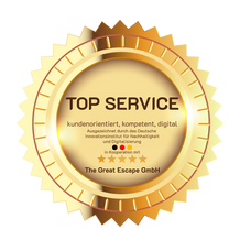 Top Service Siegel Auszeichnung Seal Insignia Logo Escape Frankfurt.png